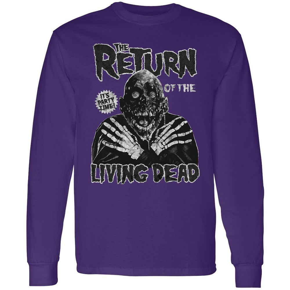 Long Sleeve T-Shirt - X6PAWT5K - Purple - 13