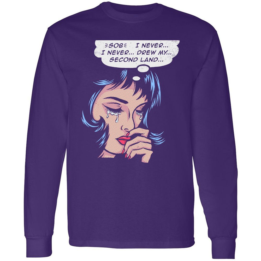 Long Sleeve T-Shirt - LDS3RN8C - Purple - 13