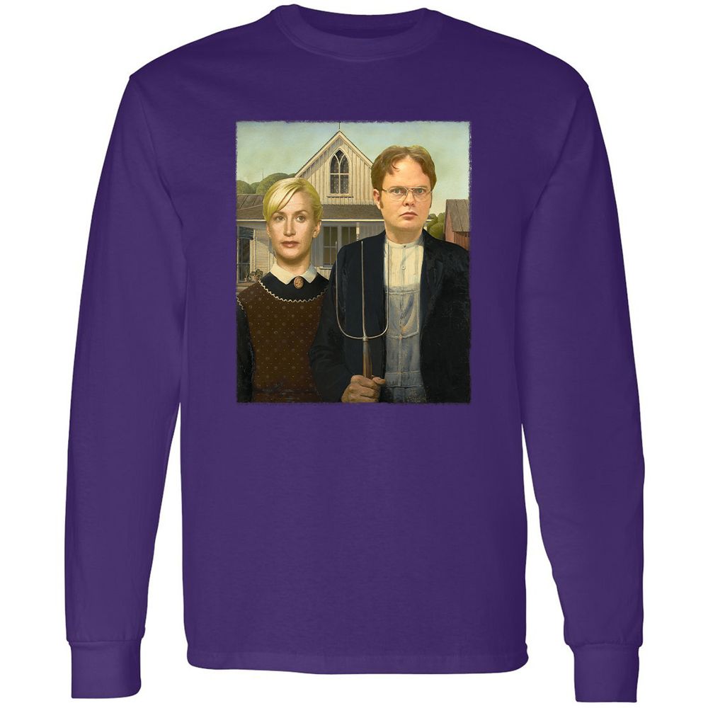 Long Sleeve T-Shirt - JJDY3QPW - Purple - 13