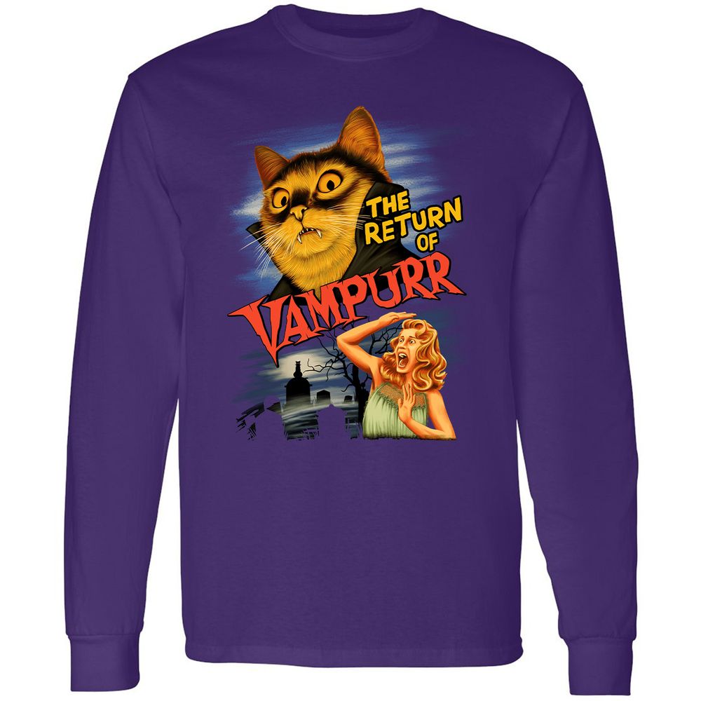 Long Sleeve T-Shirt - HH9MF6AG - Purple - 13