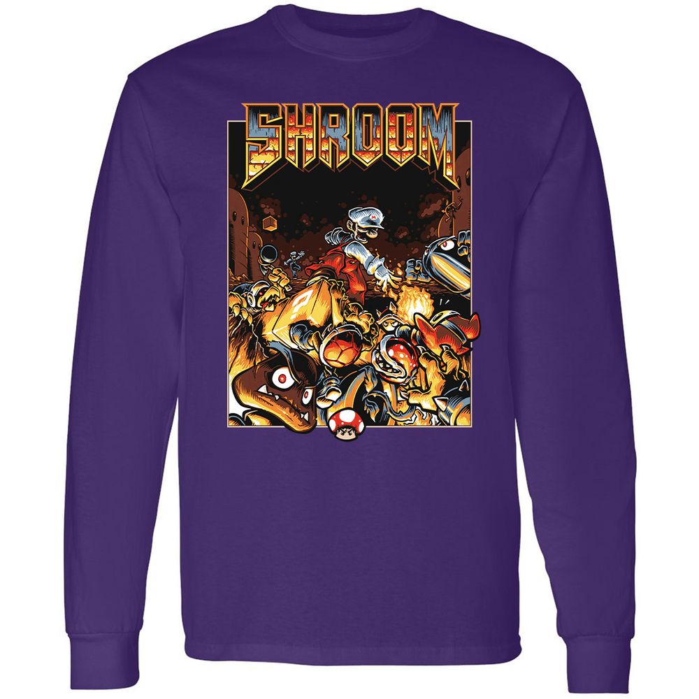 Long Sleeve T-Shirt - 8QCRFE8L - Purple - 13
