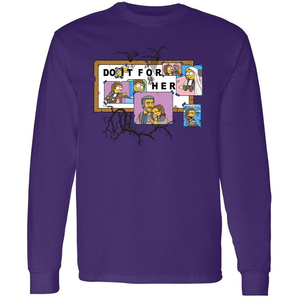 Long Sleeve T-Shirt - TFVJRTR4 - Purple - 13