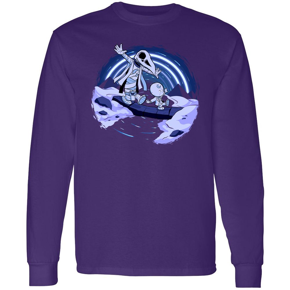 Long Sleeve T-Shirt - B9Y4VE1X - Purple - 13