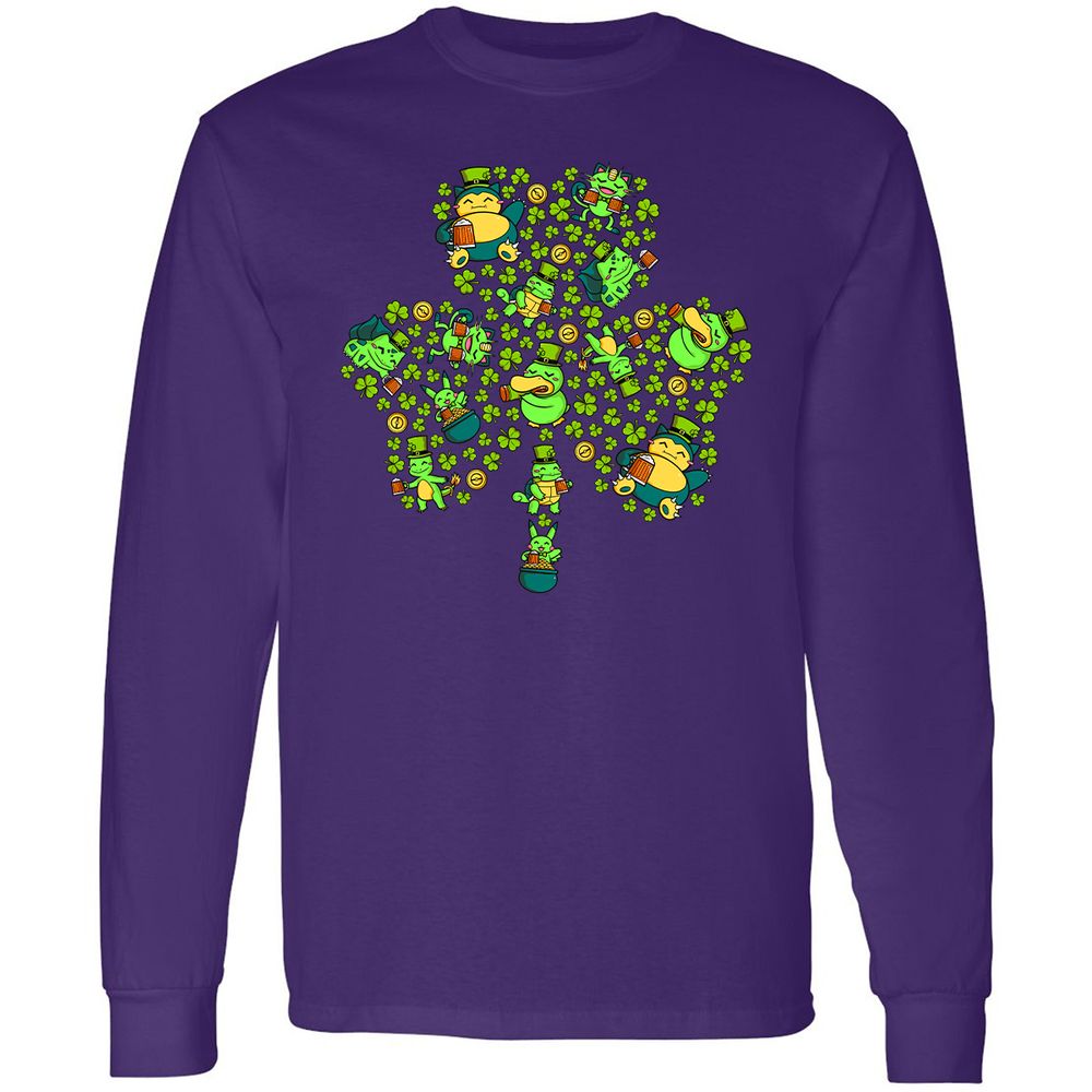 Long Sleeve T-Shirt - HFTX3X3E - Purple - 13