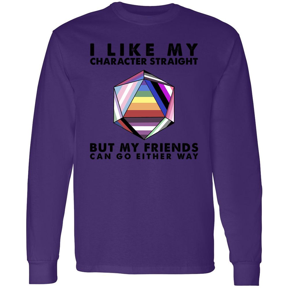 Long Sleeve T-Shirt - 8XSDHXGF - Purple - 13