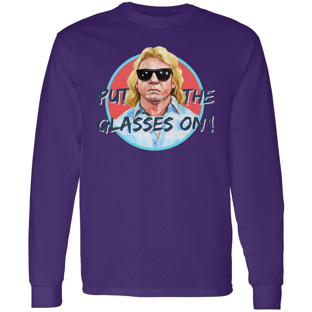 Long Sleeve T-Shirt - 8Q5HPNMN - Purple - 13