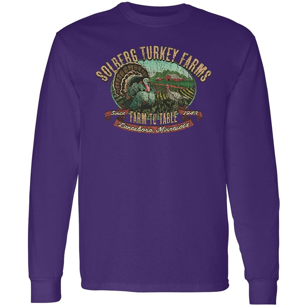 Vintage Turkey Farm Thanksgiving - Purple - 13