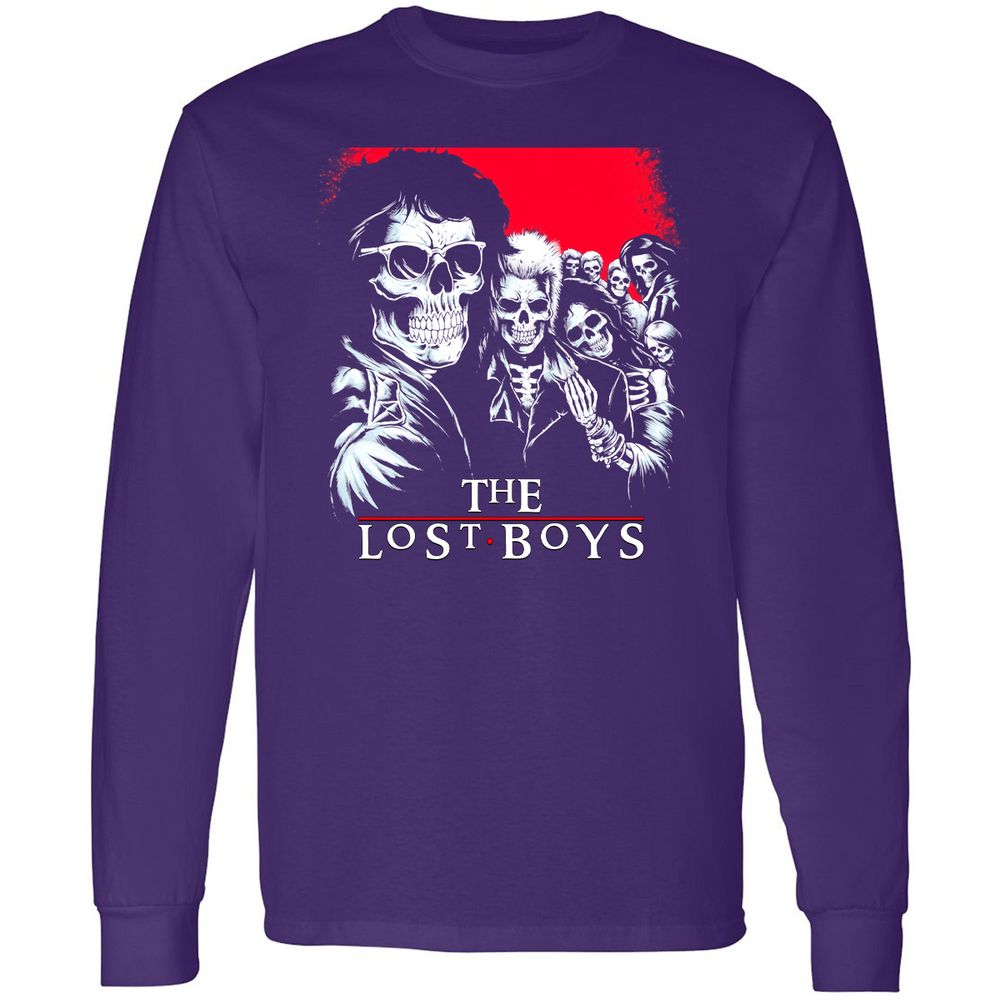 Long Sleeve T-Shirt - QAPFCEPJ - Purple - 13