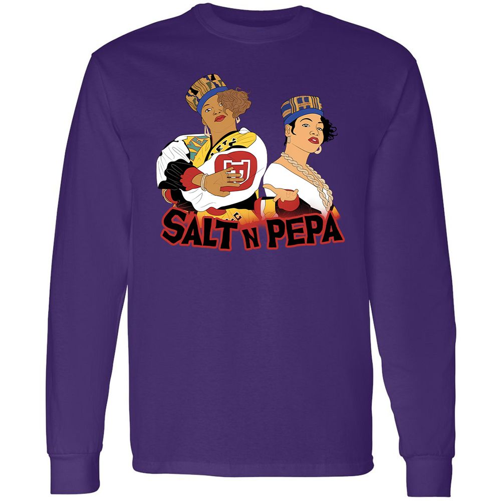 Long Sleeve T-Shirt - White - Purple - 13