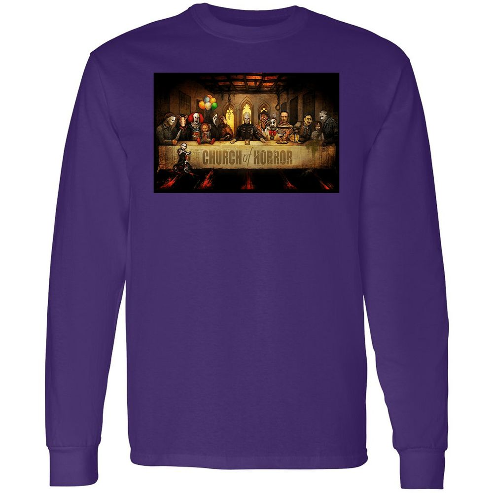 Long Sleeve T-Shirt - KKN2JXLU - Purple - 13