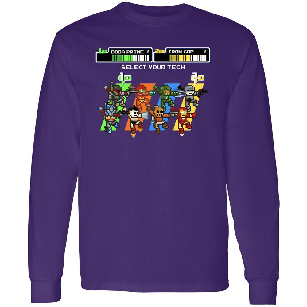 Long Sleeve T-Shirt - XS4SL3U9 - Purple - 13