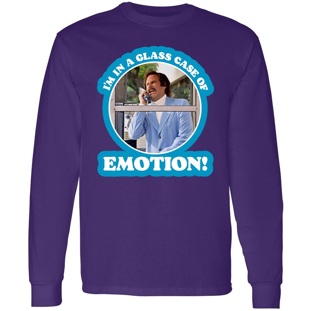 Long Sleeve T-Shirt - E5JVEUN9 - Purple - 13