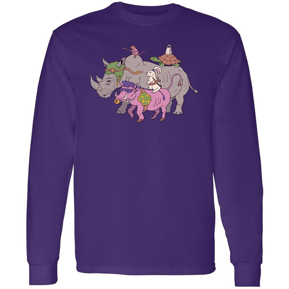 Long Sleeve T-Shirt - Z4FGDXWY - Purple - 13