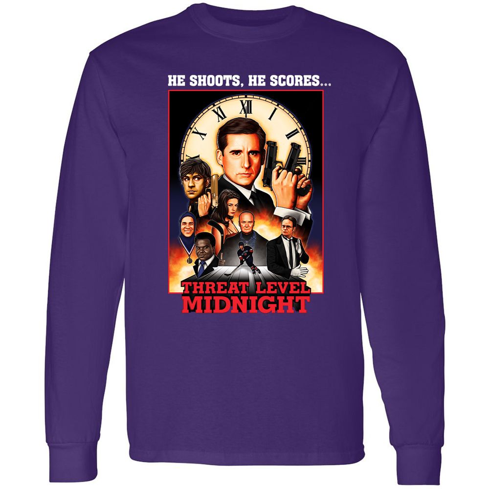 Long Sleeve T-Shirt - 14XJX6CS - Purple - 13