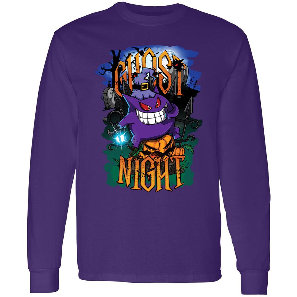 Long Sleeve T-Shirt - S2QFNXTC - Purple - 13