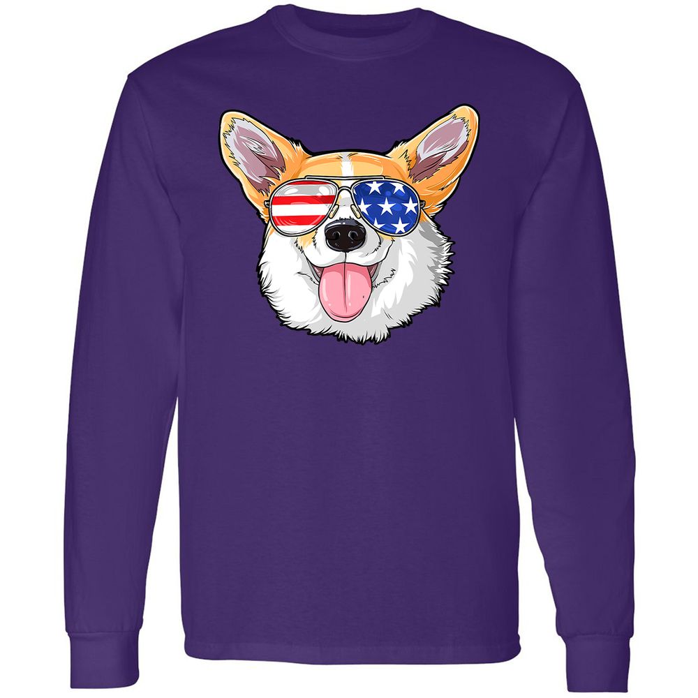 Long Sleeve T-Shirt - KGDN4CUG - Purple - 13