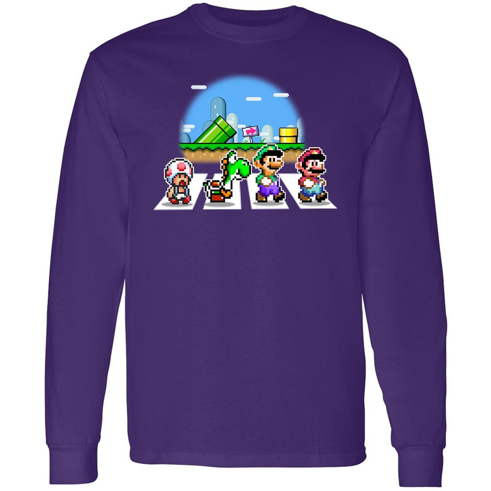 Long Sleeve T-Shirt - P9Z5XDJS - Purple - 13