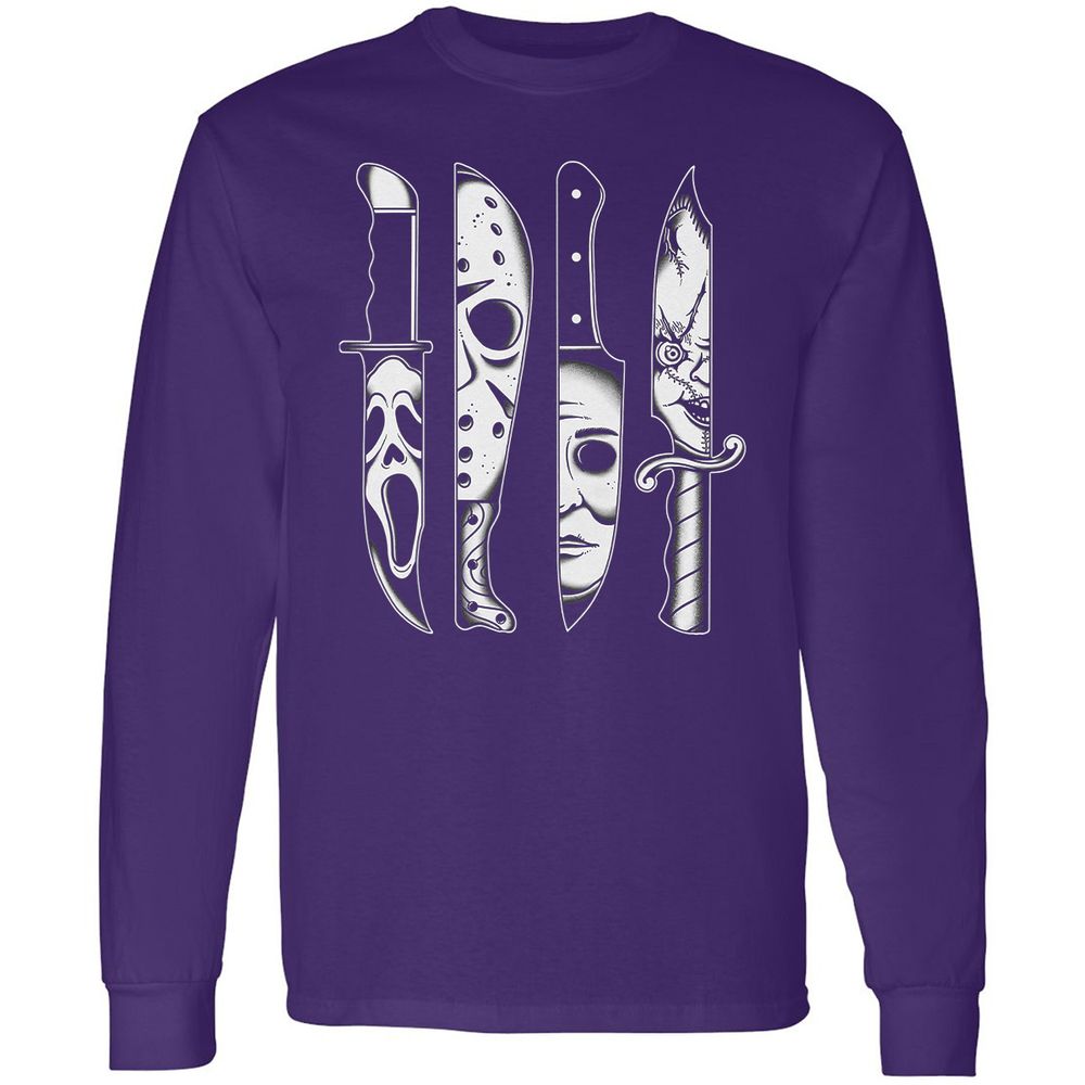 Long Sleeve T-Shirt - S5R58QCS - Purple - 13