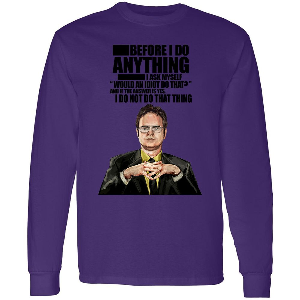 Long Sleeve T-Shirt - LXQ9K539 - Purple - 13