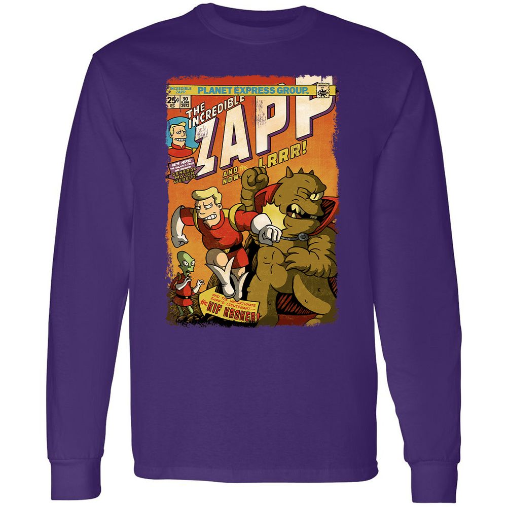 Long Sleeve T-Shirt - YUZULA7R - Purple - 13
