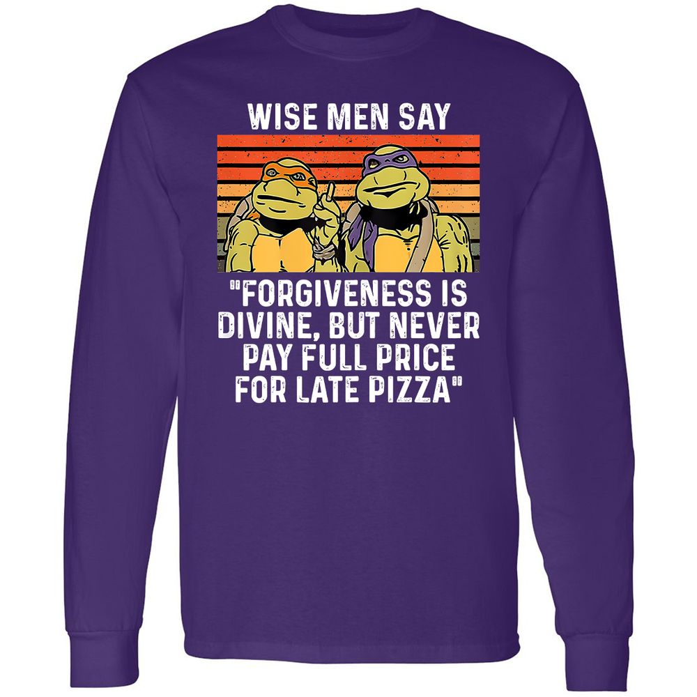 Long Sleeve T-Shirt - U4CDC7P9 - Purple - 13