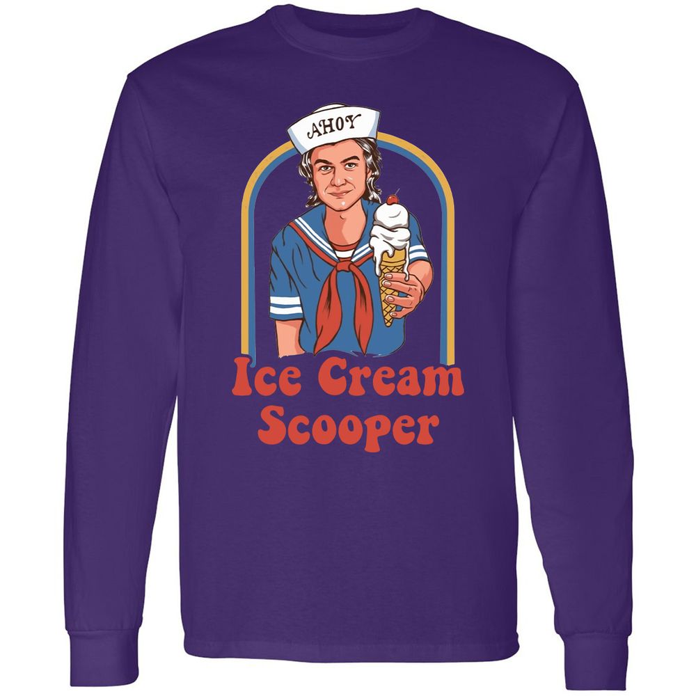 Long Sleeve T-Shirt - 2QKD4BNF - Purple - 13