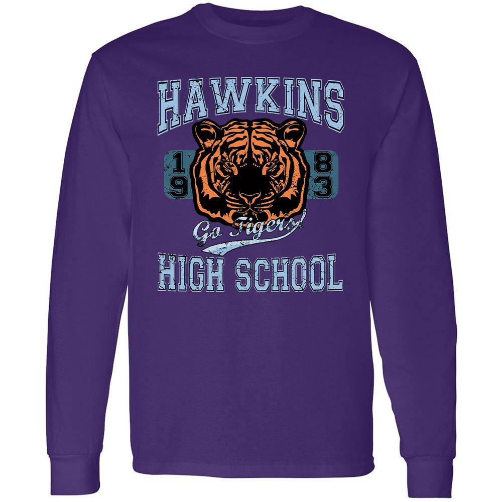 Long Sleeve T-Shirt - 51CY5ZMR - Purple - 13