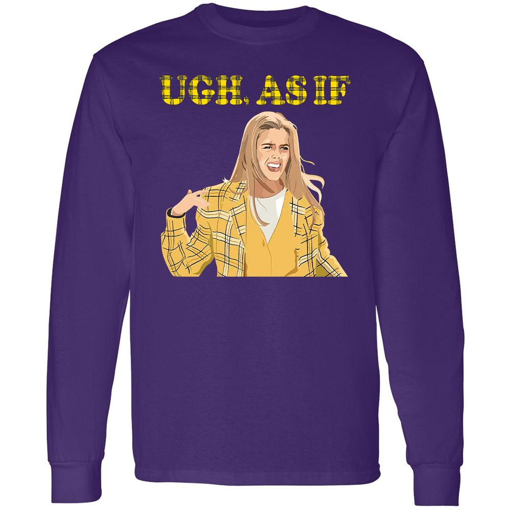 Long Sleeve T-Shirt - WCR9BQQ7 - Purple - 13
