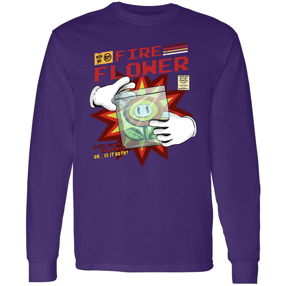 Long Sleeve T-Shirt - ANVK3B6Z - Purple - 13