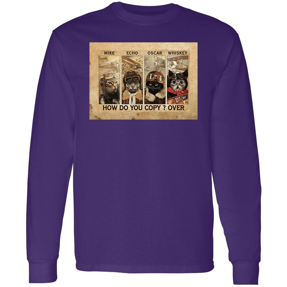 Long Sleeve T-Shirt - 4ZMTXSZA - Purple - 13