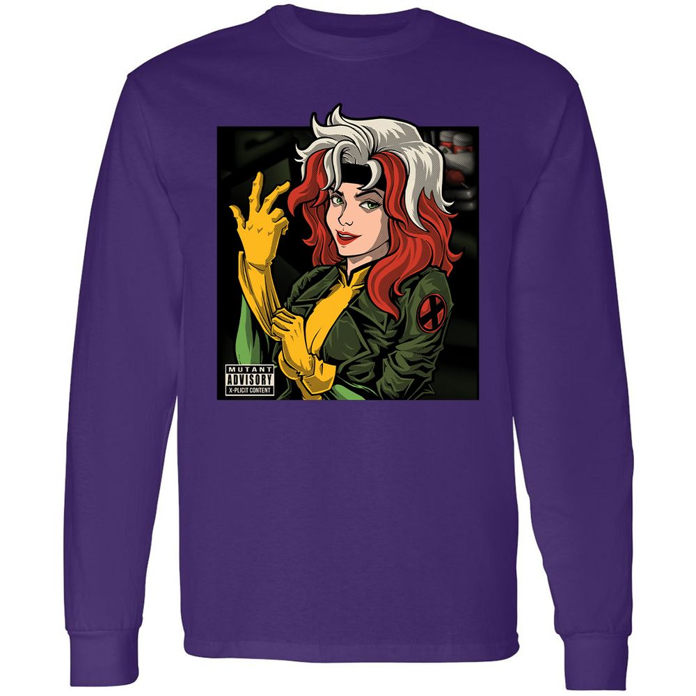 Long Sleeve T-Shirt - V7QJCZW4 - Purple - 13