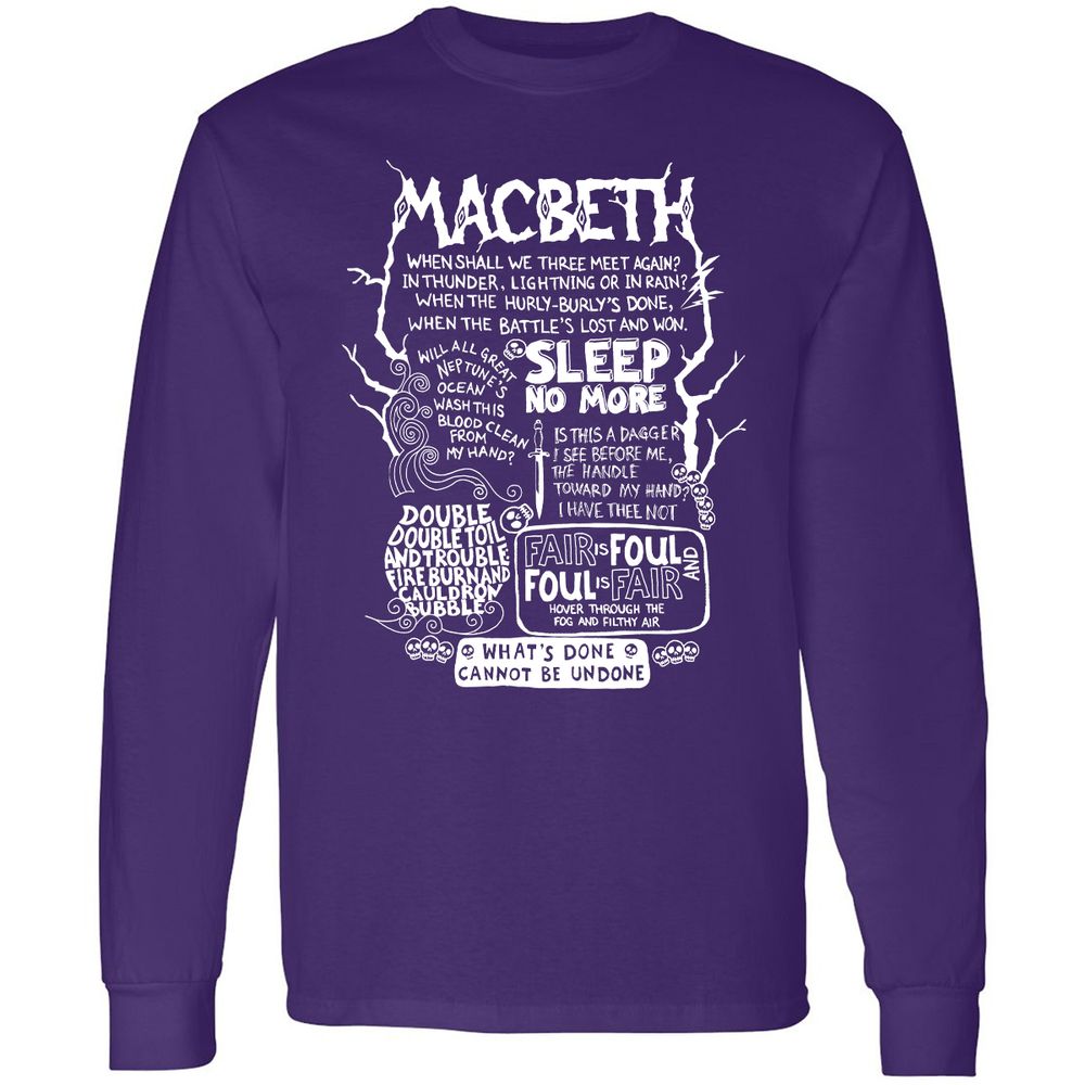 Long Sleeve T-Shirt - H32S8TK7 - Purple - 13