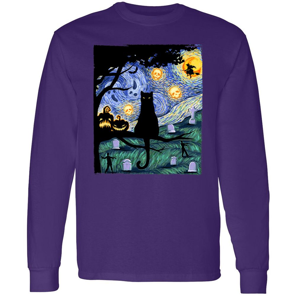 Long Sleeve T-Shirt - SJQ3LV63 - Purple - 13