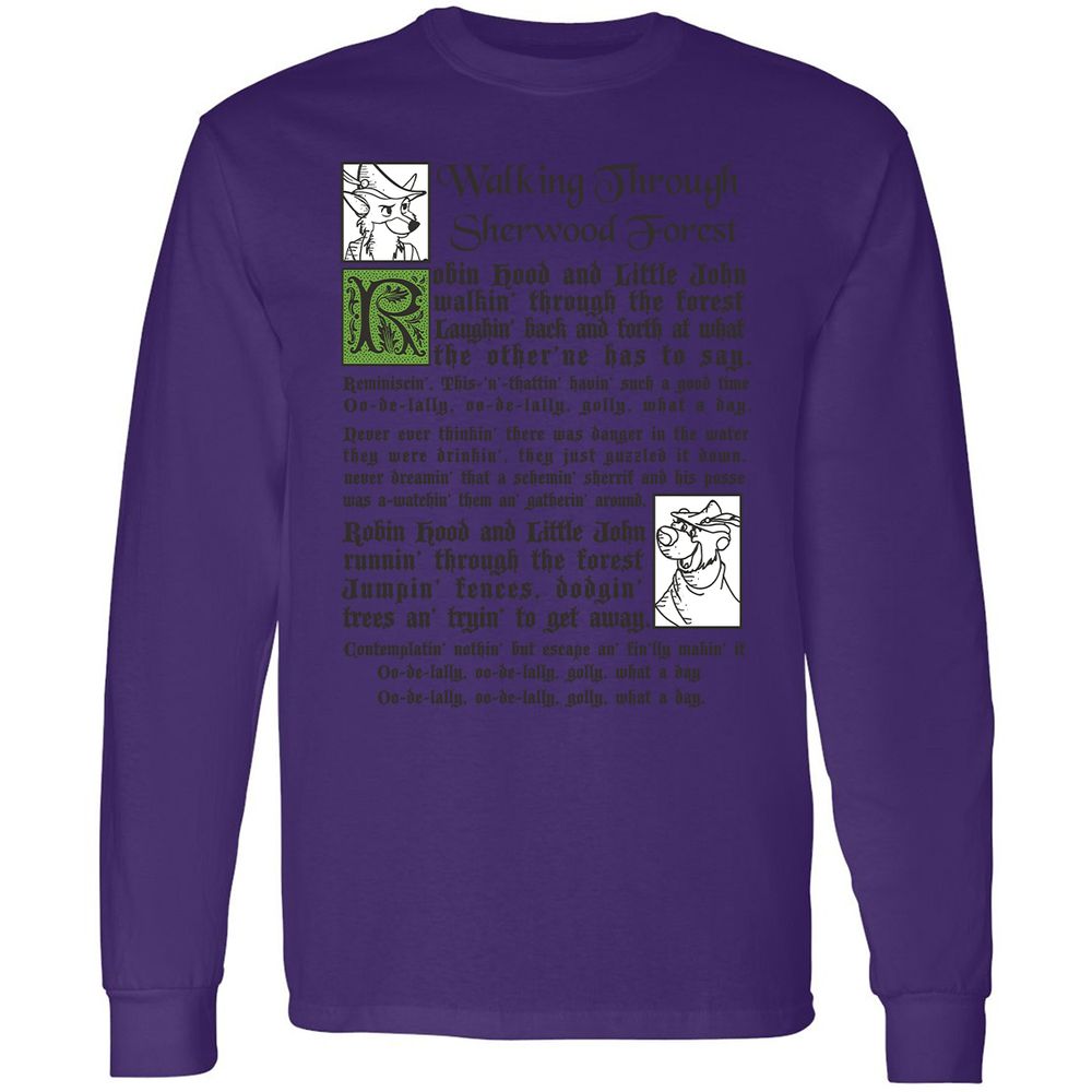 Long Sleeve T-Shirt - UTXQHSBM - Purple - 13