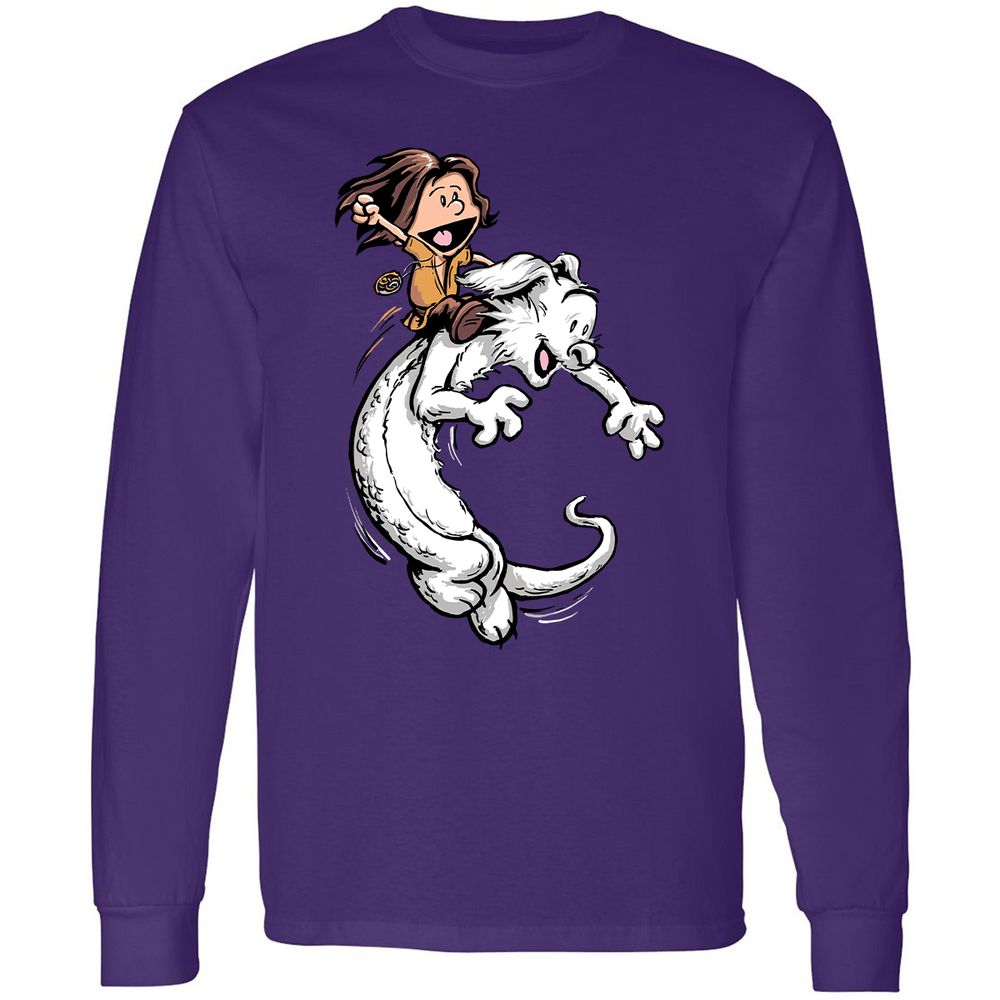 Long Sleeve T-Shirt - VL8L6VUH - Purple - 13
