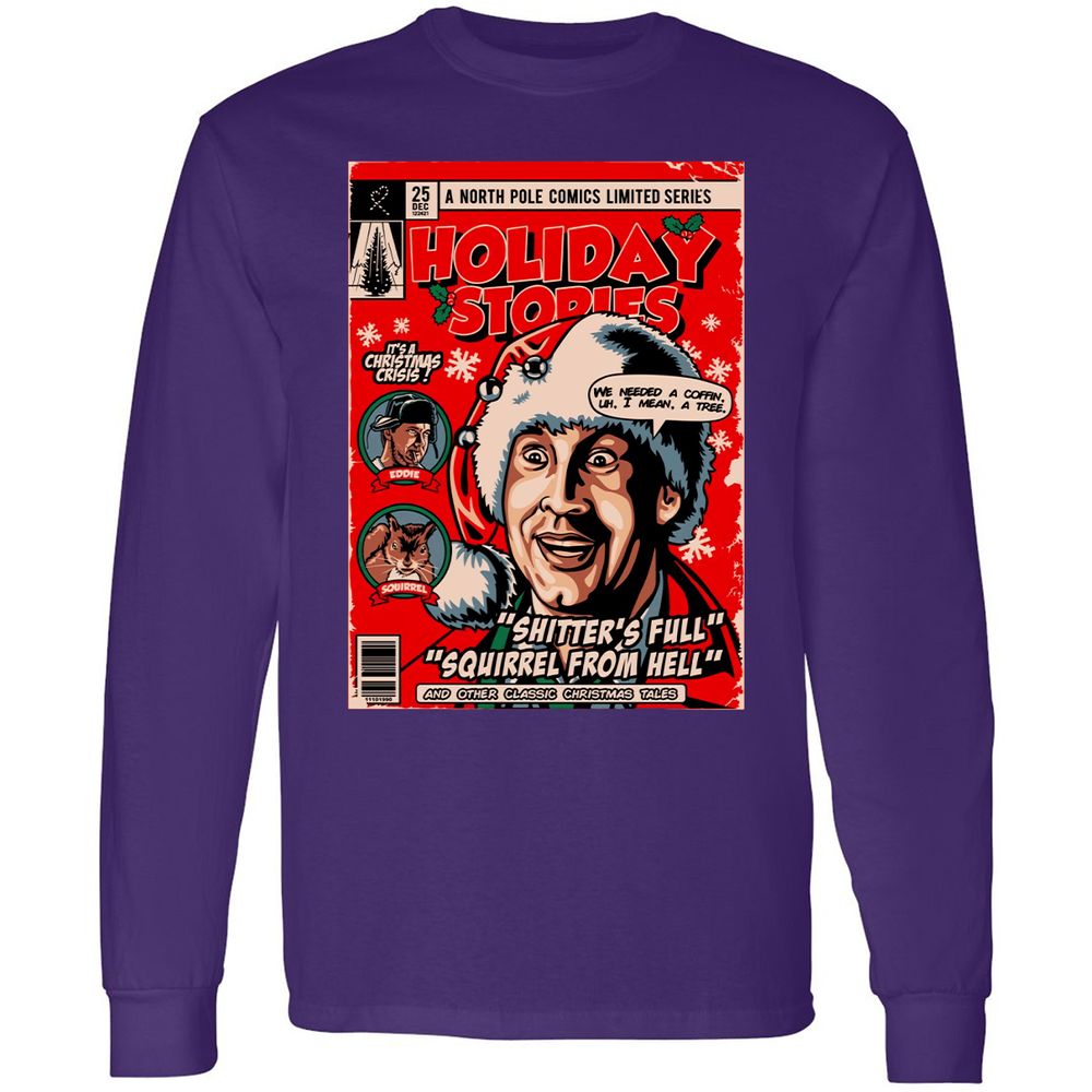 Long Sleeve T-Shirt - 8SQXNYMY - Purple - 13