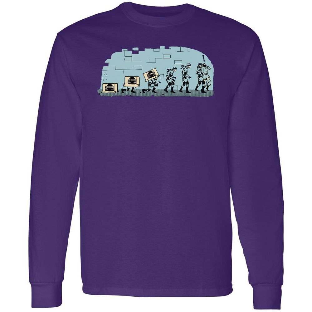 Long Sleeve T-Shirt - QNMARLS7 - Purple - 13