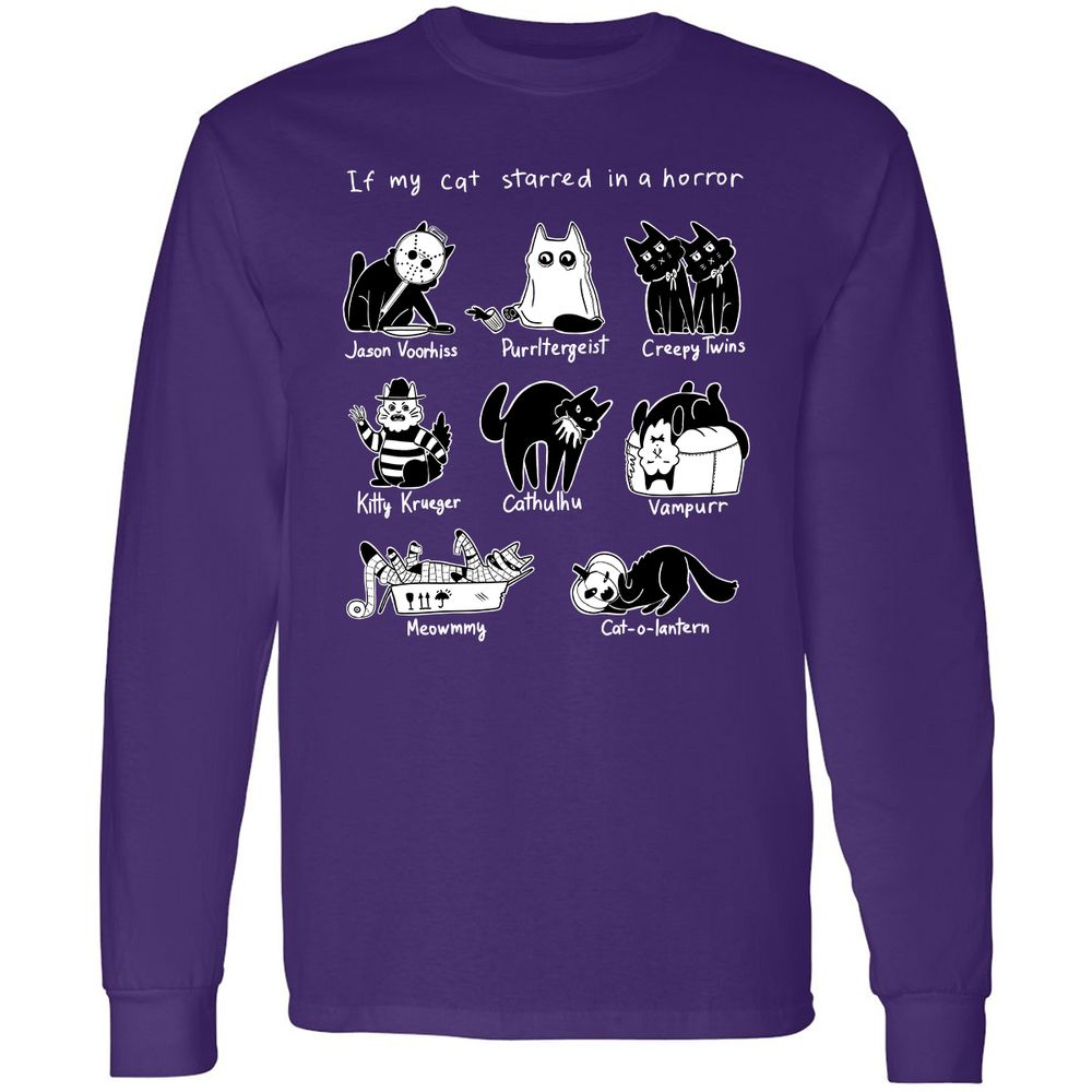 Long Sleeve T-Shirt - AELJHD4Z - Purple - 13