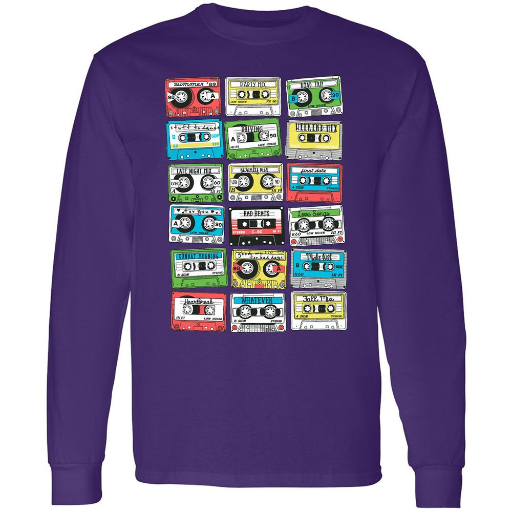 Long Sleeve T-Shirt - KTNQMPPV - Purple - 13