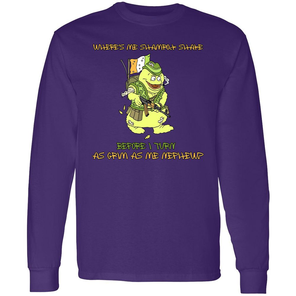 Long Sleeve T-Shirt - U7XANU8K - Purple - 13