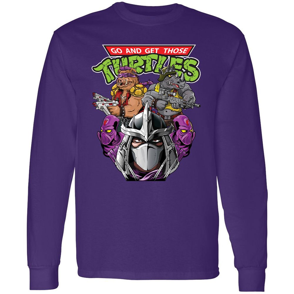 Long Sleeve T-Shirt - F3D4SPWQ - Purple - 13