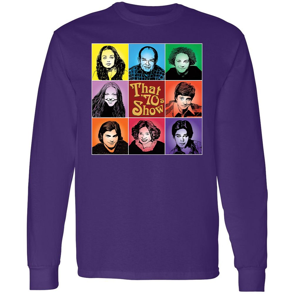 Long Sleeve T-Shirt - RPE8PUQ6 - Purple - 13