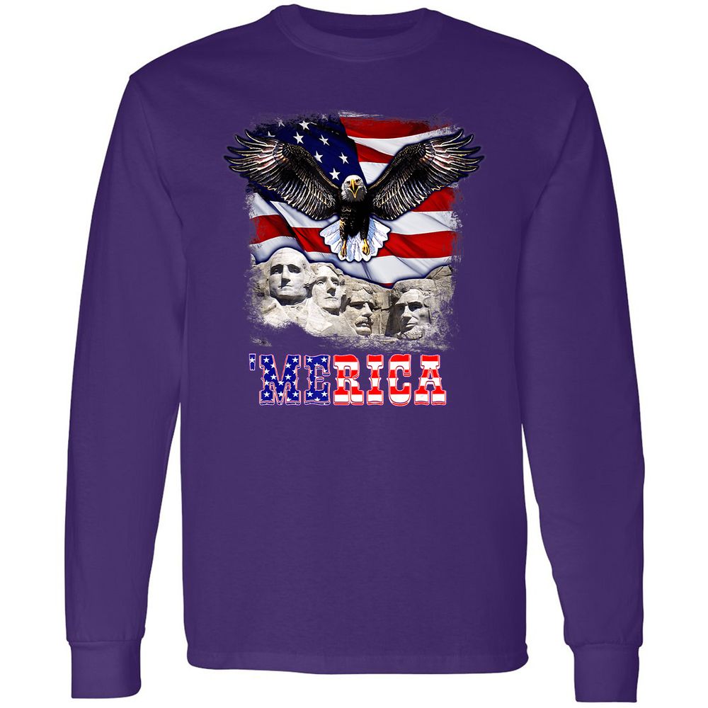 Long Sleeve T-Shirt - QQQL9VY6 - Purple - 13