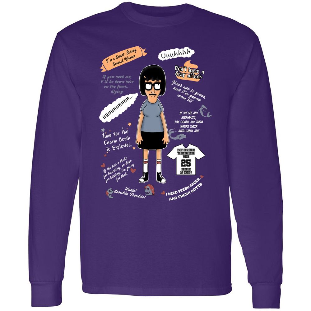Long Sleeve T-Shirt - XKCET6CM - Purple - 13