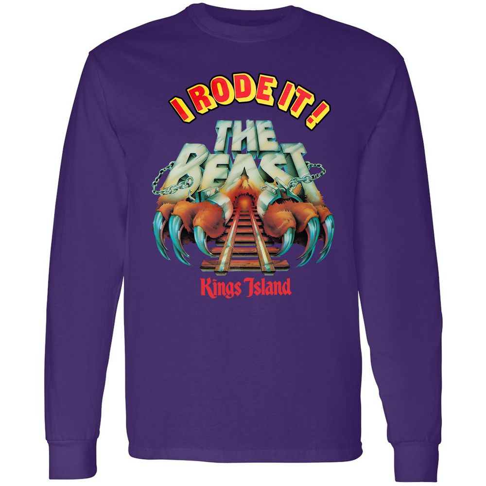 Long Sleeve T-Shirt - 7D4S3V8Y - Purple - 13