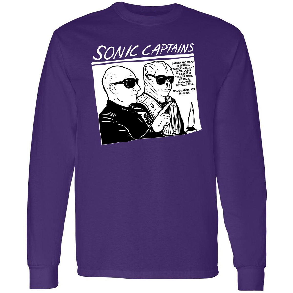 Long Sleeve T-Shirt - W8GXFZ64 - Purple - 13