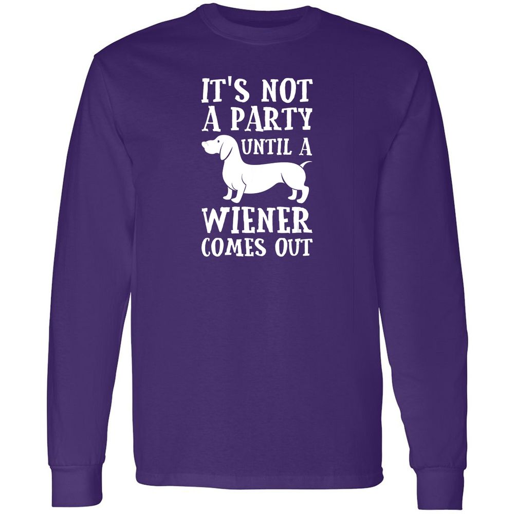 Long Sleeve T-Shirt - W2PHJK3X - Purple - 13