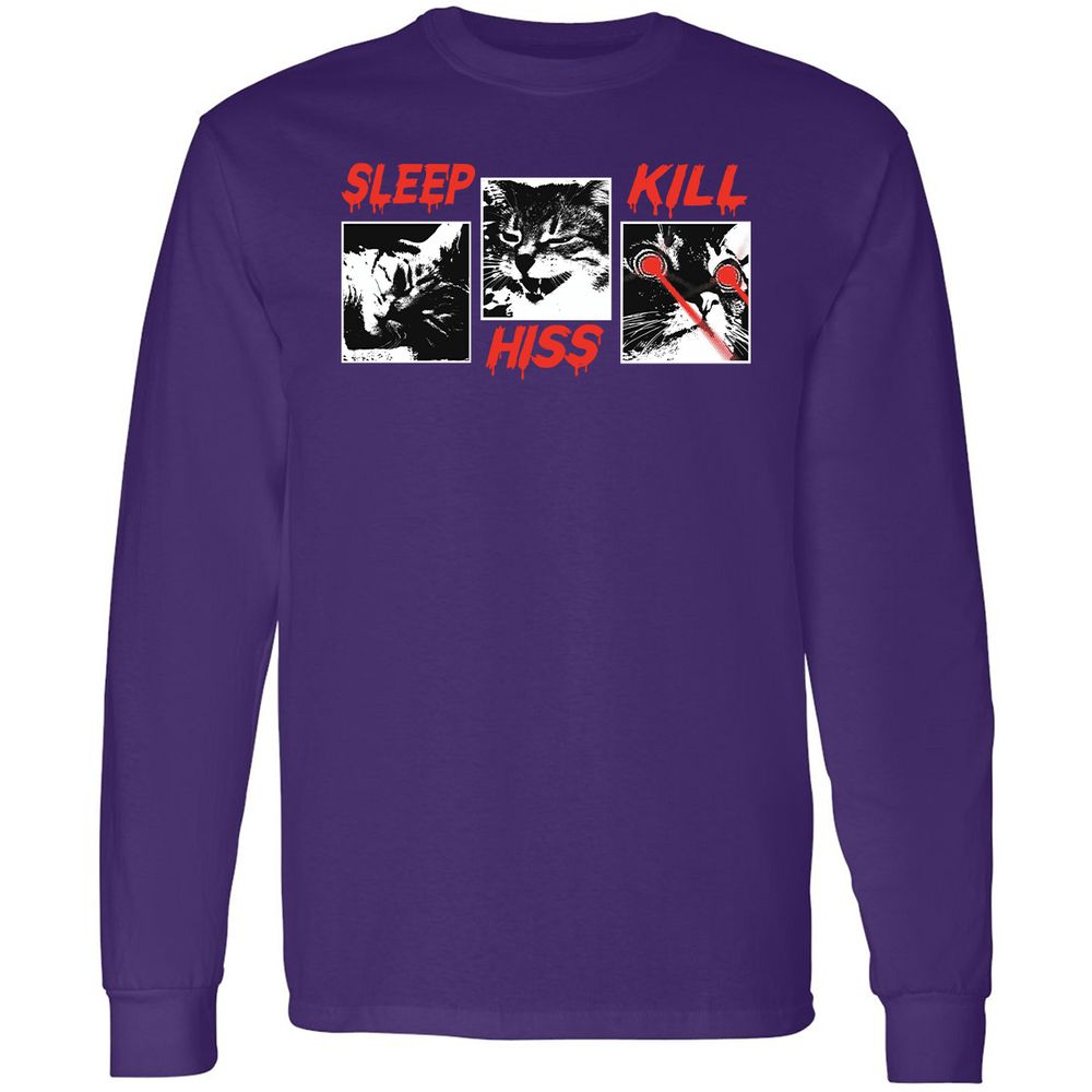 Long Sleeve T-Shirt - L49HS9WJ - Purple - 13