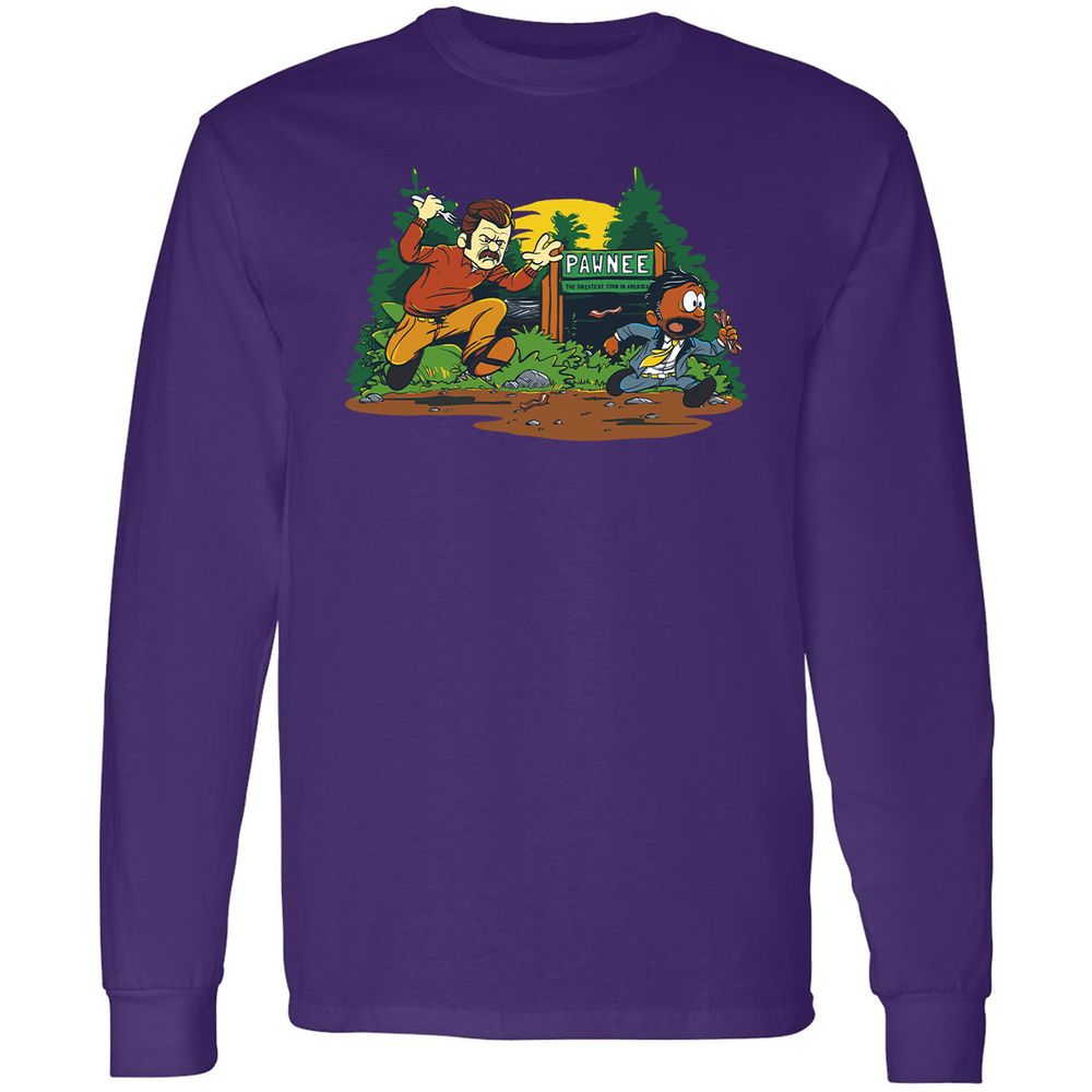 Long Sleeve T-Shirt - KHVZZC1U - Purple - 13