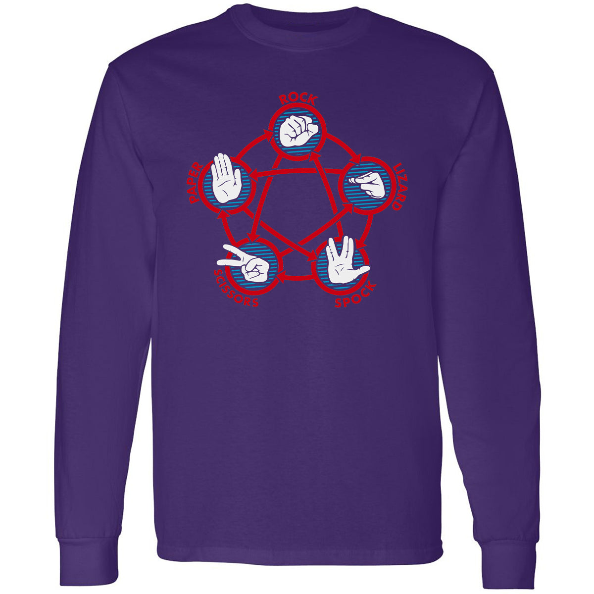 Long Sleeve T-Shirt - V8UTT6SY - Purple - 13